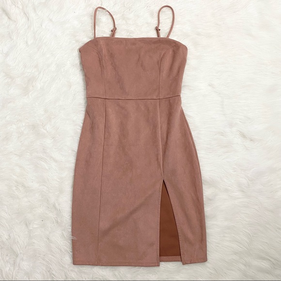 Dresses & Skirts - DONNA MIZANI Faux Suede Mini Dress